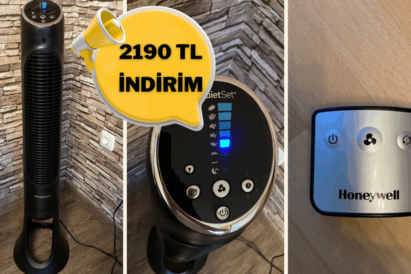 Kompakt, şık ve ekonomik! Honeywell QuietSet HYF290 Kule Tipi Vantilatör indirime girdi
